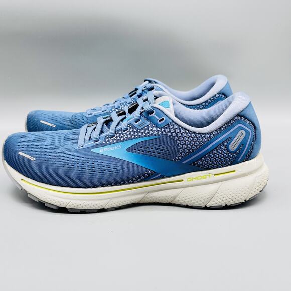 Brooks Ghost 14 Shoes Womens 10 Blue Mesh Running Sneakers Cushion Athletic - Picture 5 of 12